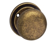 Urfic Ashworth Mortice Door Knobs, Antique Brass - 293-435-AB (sold in pairs)